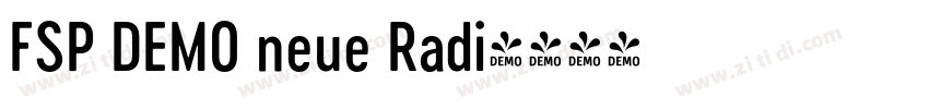 FSP DEMO neue Radi字体转换 FSP DEMO neue Radi字体转换
